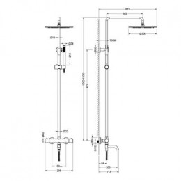 Душевая система с термостатом Timo Saona, хром (SX-2380/00)
