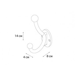 Крючок FIXSEN Hotel двойной (FX-31005A)