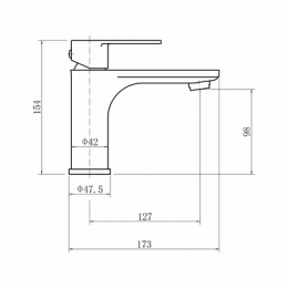 Смеситель для умывальника FASHUN (A51119-17)