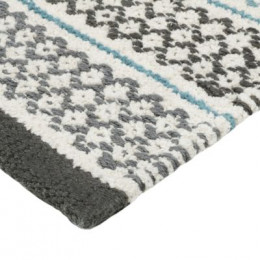 Коврик для ванной 1-ый mix (голубой+графит+белый+серый), 50х80см  (FX-8030Y)