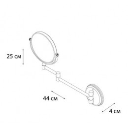 Зеркало FIXSEN Hotel косметическое D15 (FX-31021)