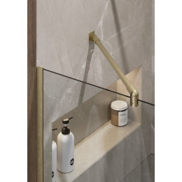 Душевая перегородка TP-890/17C-8 в узком  профиле 1950*890, стекло прозрачное 8 мм  (T13)