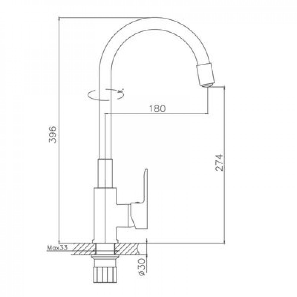 Смеситель для кухни Haiba (HB70112-3)