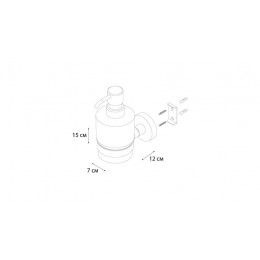 Дозатор жидкого мыла хром Fixsen Comfort Chrome (FX-85012)