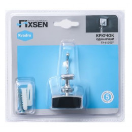 Крючок FIXSEN Kvadro одинарный (FX-61305F)