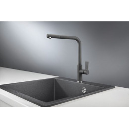 Смеситель для кухни GRANULA (2502, ГРАФИТ)