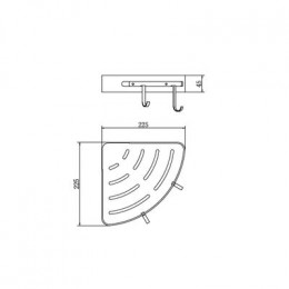 Полка  FASHUN, металл (A7335-17)