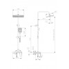 Душевая система с изливом RUSH Thira (TR3635-50Grey)