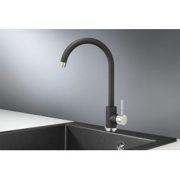 Смеситель для кухни GRANULA (ST-4031, ЧЁРНЫЙ)