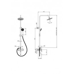 Тропическая душевая система RUSH (ST4235-11)
