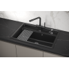 Кухонная мойка GRANULA Kitchen Space (7301, ШВАРЦ)