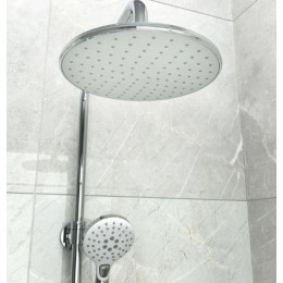 Душевой гарнитур с верхней лейкой белый IDDIS Ray (RAYSW3Fi76)