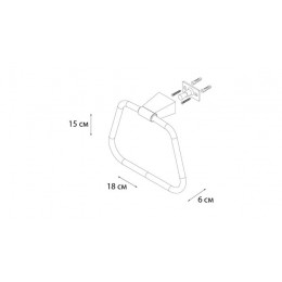 Полотенцедержатель кольцо FIXSEN TREND (FX-97811)