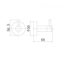 Крючок FASHUN, сатин (A51505-1)