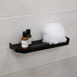 Полка прямоугольная одноэтажная Fixsen Hi-Tech черная (FX-843B)