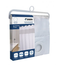 Шторка для ванной FIXSEN прозрачная (FX-5115E)