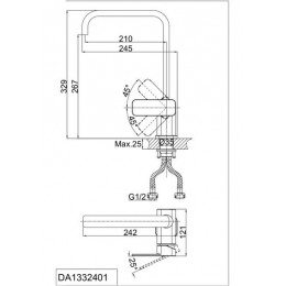 Смеситель для кухни DK Rhein Altportel (DA1332401)