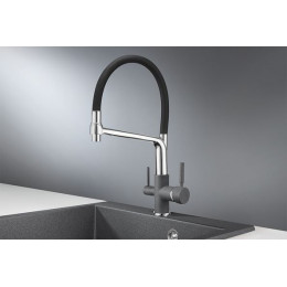 Смеситель для кухни GRANULA (0083, ГРАФИТ)