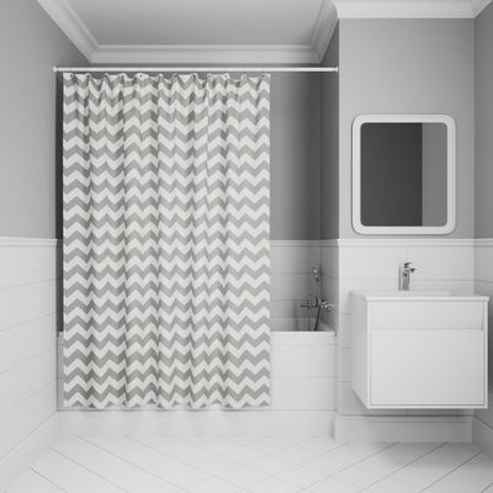 Штора для ванной IDDIS 200x180 см, Полиэстер (BR02P18i11)