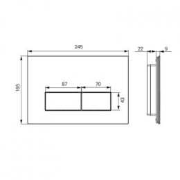 Клавиша смыва IDDIS белый мрамор On-X 001 (ONX01W0i77)