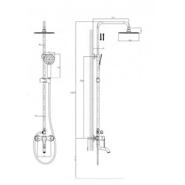 Душевая система RUSH Denis (DN0335-40)