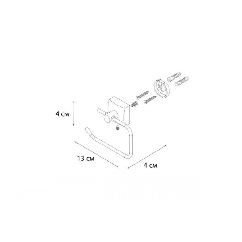 Бумагодержатель FIXSEN Kvadro (FX-61310A)