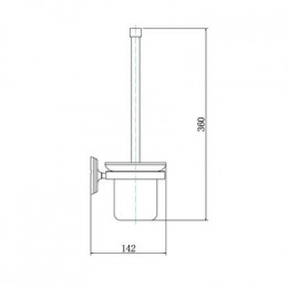 Ершик FASHUN хром (A1510)