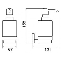 Дозатор Timo Saona хром (13039/00)
