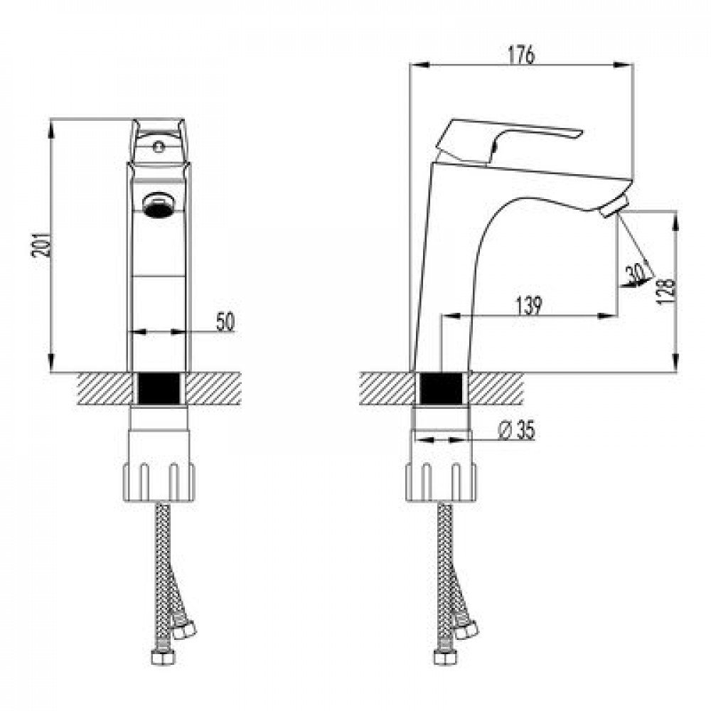 Смеситель Lemark Unit для раковины (LM4537C)