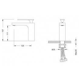 Смеситель для раковины Timo Torne (4361/00F chrome)