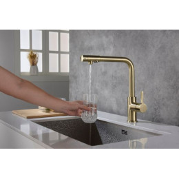 Смеситель для кухонной мойки Timo Hette (1026/02F antique)