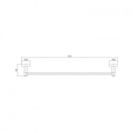 Держатель для полотенец FASHUN, сатин (A51501)