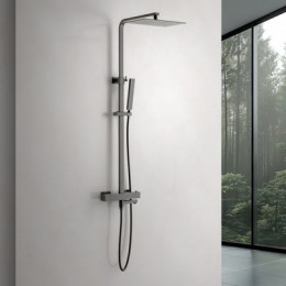 Душевая система с термостатом Timo Tetra-thermo, черное золото (SX-0169/18)