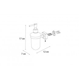 Дозатор жидкого мыла FIXSEN Kvadro (FX-61312)