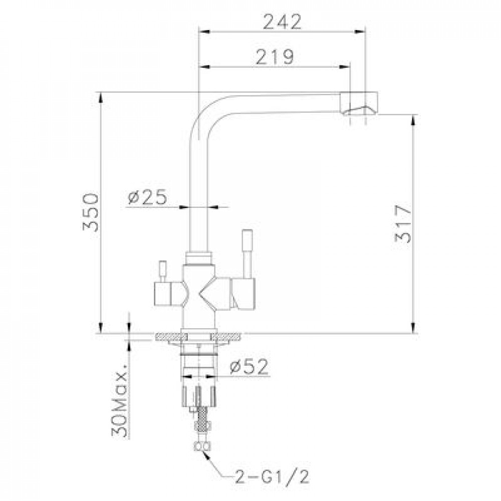 Смеситель для кухонной мойки Lemark Expert (LM5060S)