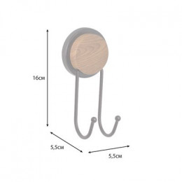 Крючок Fixsen двойной MAGIC WOOD (FX-46005A)