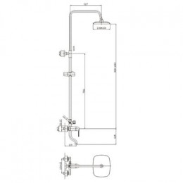 Душевая система Haiba (HB2405)
