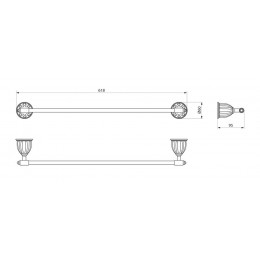 Полотенцедержатель  RUSH Socotra (ST12531)