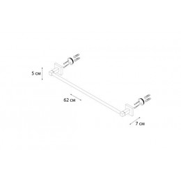 Полотенцедержатель FIXSEN Metra трубчатый (FX-11101)