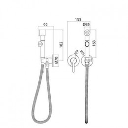 Гигиенический душ  IDDIS Axes (AXESBR2i08)