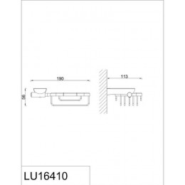 Мыльница решетка RUSH Luson (LU16410)