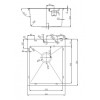 Кухонная мойка D&K нержавеющая сталь графит (DKS415006)