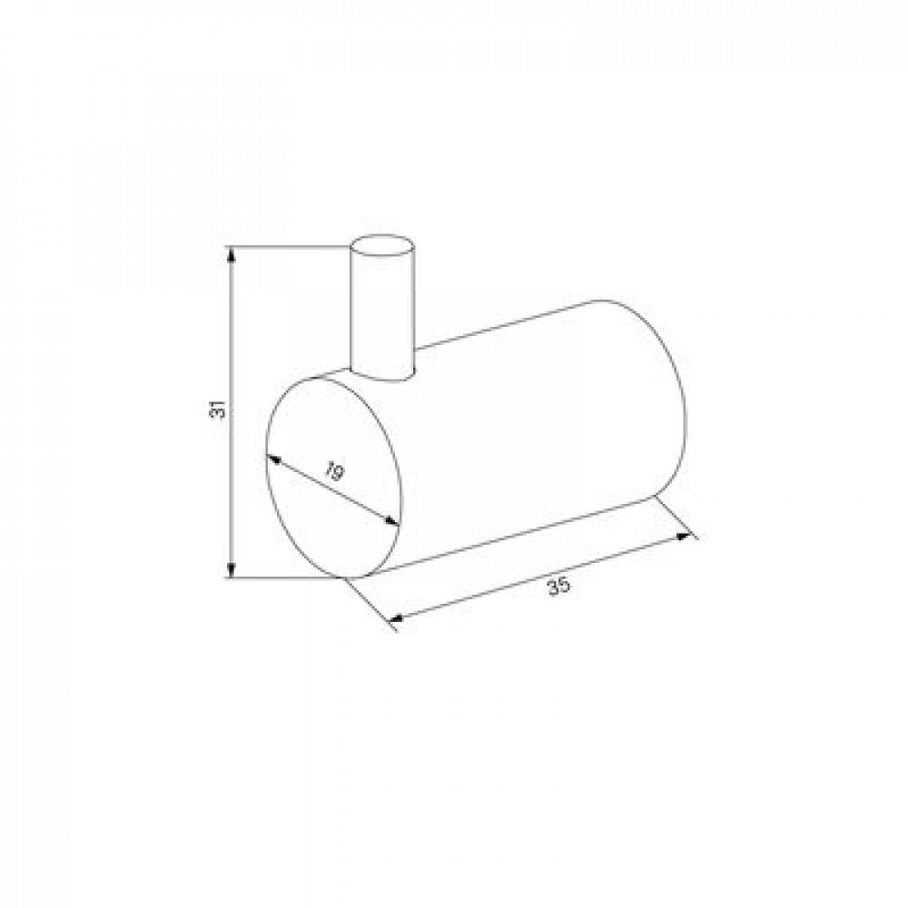 Комплект  одинарных крючков IDDIS Petite, матовое золото (PET2G02i41)