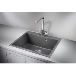 Кухонная мойка GRANULA (6001, ГРАФИТ)