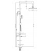 Душевая система ESKO (ST1300)