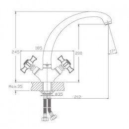 Смеситель для кухни Haiba (HB4824)