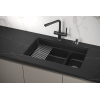 Кухонная мойка GRANULA Kitchen Space (7304U, ШВАРЦ)
