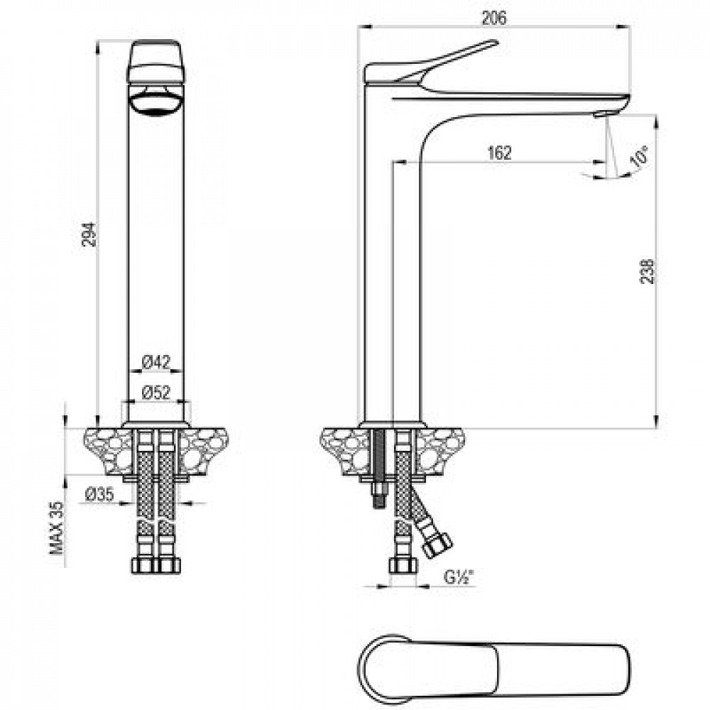 Смеситель Lemark Ortus для раковины (LM11309C)