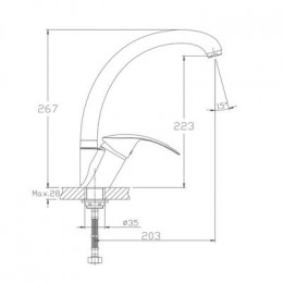 Смеситель для кухни Haiba (HB4121-2)