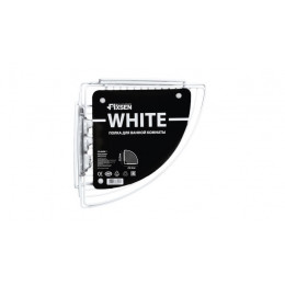 Полка угловая одноэтажная белая Fixsen (FX-850W-1)